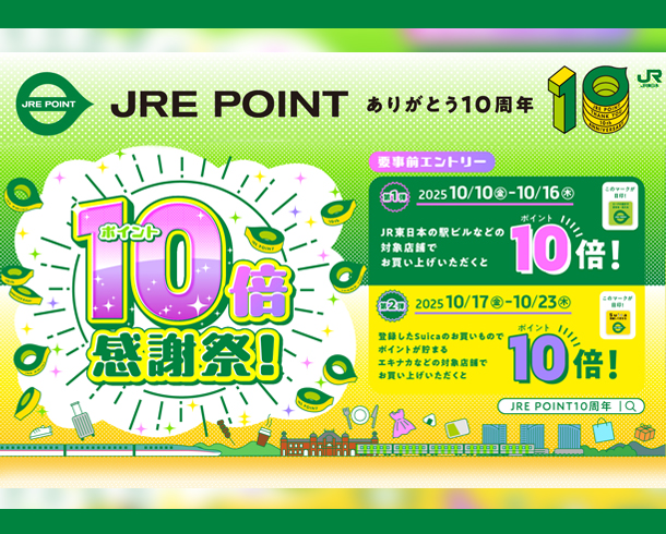 JRE POINT10倍感謝祭