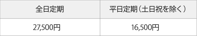 月極駐車定期券種類
